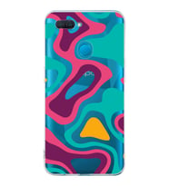 PrintiFy Oppo AX7 Uyumlu Kamera Korumalı Renkli Desen Tasarımlı Şeffaf Silikon Kılıf