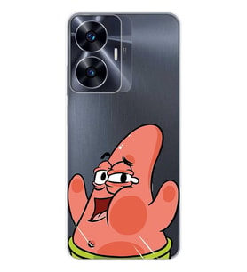 Realme C55 Uyumlu Patrick Star Desenli Şeffaf Telefon Kılıfı