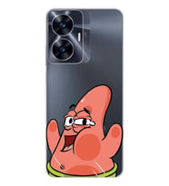 Realme C55 Uyumlu Patrick Star Desenli Şeffaf Telefon Kılıfı