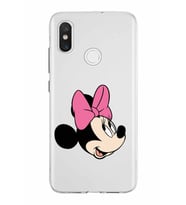 Xiaomi Mi 8 Uyumlu Kapak Minnie Mouse Tasarımlı Şeffaf Silikon Kılıf