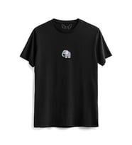  Animal Fil Resimli Baskılı Siyah Tshirt