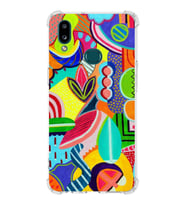 PrintiFy Samsung Galaxy A10s Uyumlu Retro Color 6 Baskılı Şeffaf Köşe Korumalı Antişok Kılıf