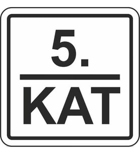 EKSTRAFİX 230 YÖNLENDİRME/UYARI LEVHASI 12x12cm  5. KAT
