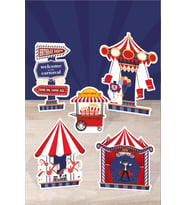Lunapark Temalı Doğum Günü * Ayaklı Pano Seti
