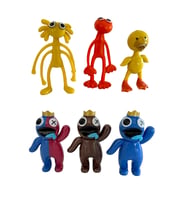 Rainbow Friends Gökkuşağı Arkadaşları Oyuncak Karakterler 6lı (Çok Renkli)