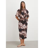 Rust Fiyonklu Wrap Midi