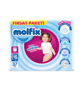 Molfix Külot Bez 6 Beden Süper Fırsat Paketi 37 Adet - Standart