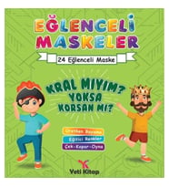 Eğlenceli maskeler kral mıyım yoksa korsan mı?