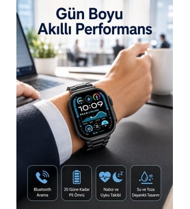 Akıllı Saat Arama Konuşma GPS ve NFC Özelliği 3 Kordonlu Amoled Ekran