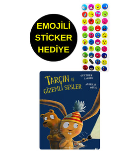 EMOJİLİ STİCKER HEDİYELİ - OKUL ÖNCESİ RESİMLİ KİTAPLAR MASAL - TARÇIN VE GİZEMLİ SESLER