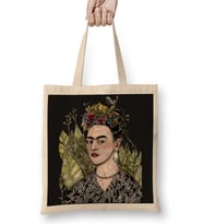 Frida Kahlo 11 Bez Çanta Uzun Saplı