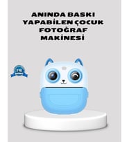 Mey İthalat® Çocuklar İçin Dijital Kamera Termal Yazıcı 48Mp Çift Kamera 1300Mah Batarya