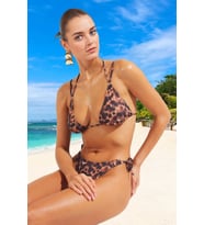 Tasarım Bikini Takımı Klora Dayanıklı Şık Detaylı Hızlı Kuruyan Esnek Kumaş Ergonomik Kesim