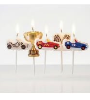 Yarış Arabaları 5li Mum Set