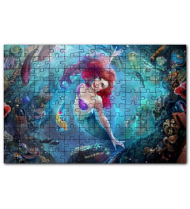 Cakapuzzle Derinliklerden Yükselen Deniz Kızı Puzzle Yapboz MDF (Ahşap) (120 Parça)