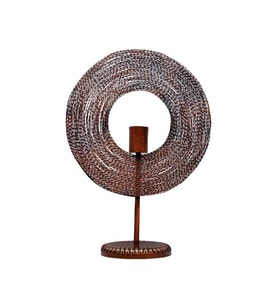 Annular Dekoratif Abajur Krom