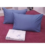 PAMUKÖREN PERCAL NEVRESİM SETİ LACİVERT ÇİÇEKLİ 8696674231504