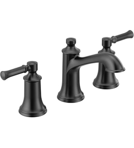 Moen T6805Bl Dartmoor İki Kollu Geniş Banyo Musluğu, Valf Gerekli, Mat Siyah (Çok Renkli)