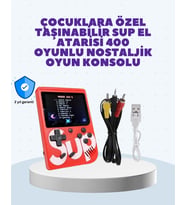 Şarjlı Taşınabilir El Oyun Konsolu 400 Oyun