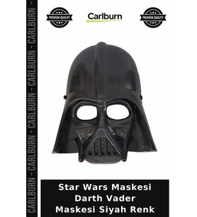 Star Wars Maskesi Darth Vader Maskesi Siyah Renk Kutlama Hediyesi Oyuncak Maske Karakter Objesi