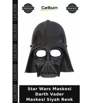 Star Wars Maskesi Darth Vader Maskesi Siyah Renk Kutlama Hediyesi Oyuncak Maske Karakter Objesi