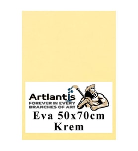 Krem Eva 50x70 cm 1 Adet Eva Süngeri Okul Kreş Anasınıfı Elişi Etkinlikleri