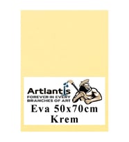 Krem Eva 50x70 cm 1 Adet Eva Süngeri Okul Kreş Anasınıfı Elişi Etkinlikleri