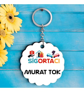 Sigortacılara Özel İsimli Anahtarlık