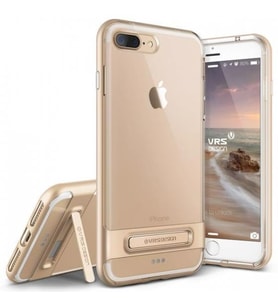 VRS Design iPhone 8 Plus / 7 Plus ile Uyumlu Crystal Bumper Kılıf Shine Gold