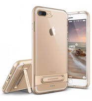 VRS Design iPhone 8 Plus / 7 Plus ile Uyumlu Crystal Bumper Kılıf Shine Gold