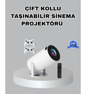 Northcity 4K Taşınabilir Projeksiyon Cihazı: Wi-Fi 6 ve Kablosuz Ekran Yansıtma ile Ev Sineması Deneyimi