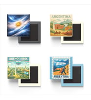 Buzdolap Magnetleri - Arjantin Buenos Aires - Argentina - 4'lü Set Magneti