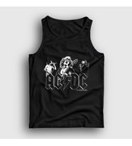 Presmono Unisex Siyah Be Rock AC/DC Atlet 5803tt