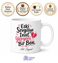 Eski Sevgiliye İnat Yepyeni Bir Ben Esprili Ayrılık Kutlaması Kupa Bardak Hediye