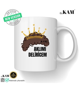 Aklımı Deliricem Baskılı Kupa Bardak