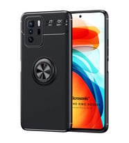 Microsonic Xiaomi Poco X3 GT Kılıf Kickstand Ring Holder Siyah