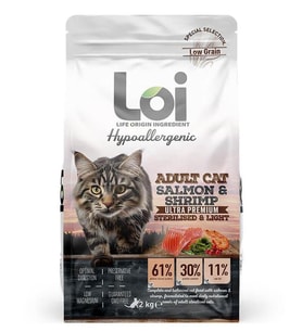 LOİ SOMON VE KARİDESLİ KISIRLAŞTIRILMIŞ KEDİ MAMASI 2 KG