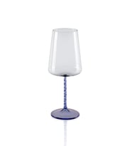 The Mia Edera Şarap Kadehi Mavi 500 ml (Şeffaf)