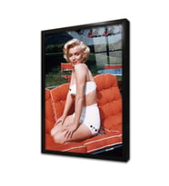 Marilyn Monroe Çerçeveli Cam Tablo