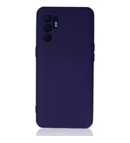 Oppo Reno 6 Kılıf Nano İçi Kadife Silikon - Mor