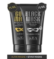 Dr. EA Soyulabilir Siyah Maske ve Soyulabilir Altın Maske 2'li Özel Set 75 ml
