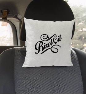 BK Gift Kişiye Özel İsimli Kare Araç Koltuk Yastığı-5