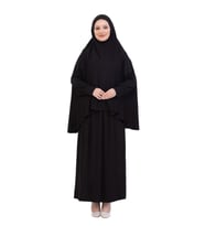 İki Parça Namaz Elbisesi – Uzun Pamuklu Tesettür Giyim Abaya & Başörtüsü Set