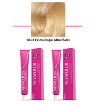 2 li Set Premium 10.03 Ekstra Doğal Altın Platin - Kalıcı Krem Saç Boyası 2 X 50 g Tüp