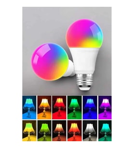 Mey İthalat® Led Ampul Enerji Dostu RGB Işıklı 100W Led Işık
