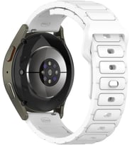 Lexroo Huawei GT2 46mm ile Uyumlu CNS KRD-132 22mm Silikon Kordon Strap Kayış - Beyaz