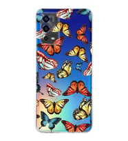 PrintiFy Oppo A55 4G ile Uyumlu Water Color 2  Kamera Korumalı Şeffaf  Kılıf