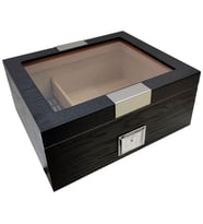 Falconetti Siyah Camlı Humidor Puro Kutusu rc62