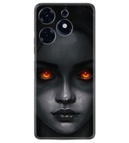 Tecno Spark 10 Pro Kılıf Resimli Desenli Silikon Platinium Series Dark Woman 1887