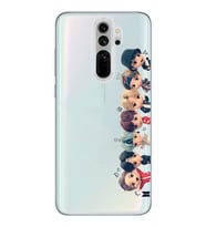 Redmi Note 8 Pro Uyumlu Bts Tüm Karakterler Tasarımlı Şeffaf Telefon Kılıfı